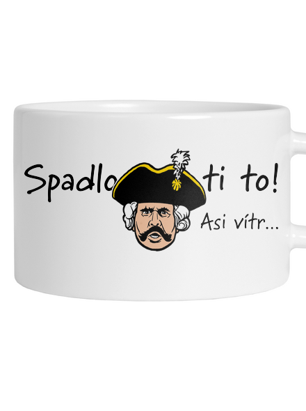 Spadlo ti to hrnček makronka White