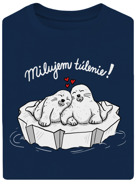 Milujem túlenie unisex tričko oversized Midnight Blue