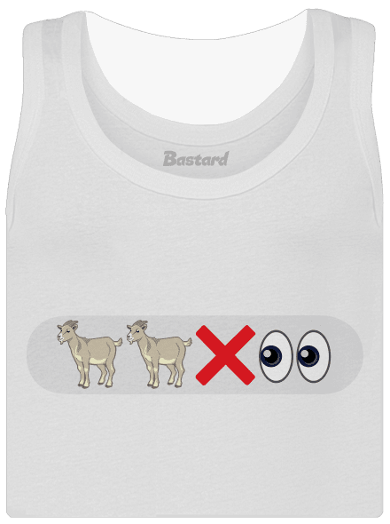 Emoji dámske tielko klasické White