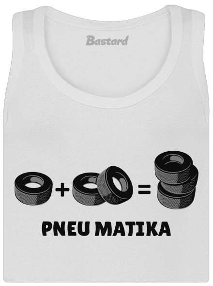 Pneu Matika dámske tielko klasické White