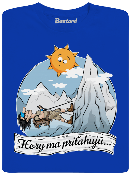 Hory ma priťahujú pánske dlhý rukáv Royal Blue