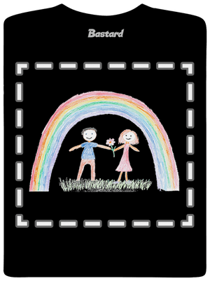 Detské kresby - Nahraj vlastnú pánske tričko Black