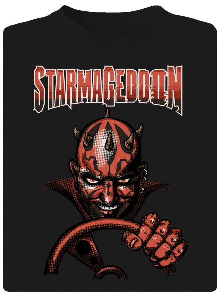 Starmageddon pánske športové tričko Black