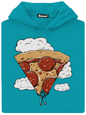 Pizzašutista detská mikina klokanka Hawaiian Blue