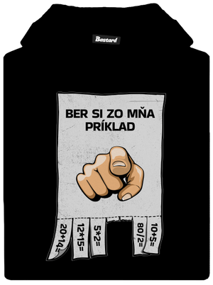 Ber si zo mňa príklad detská mikina klokanka Black