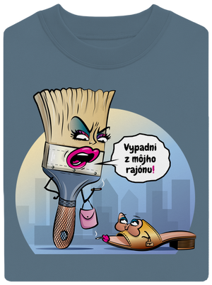 V cudzom rajóne unisex mikina bez kapucne Nordic Blue