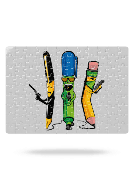 Písací gang puzzle White