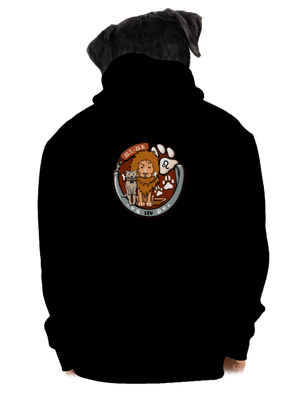 Psí horoskop: Lev pánska mikina na zips Black