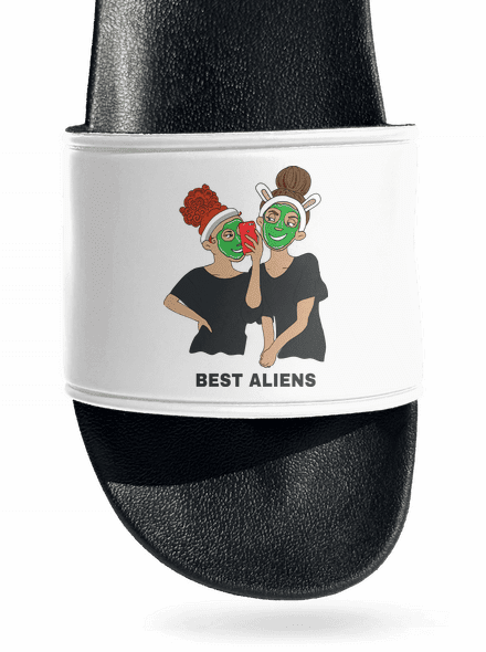 Best aliens šľapky White