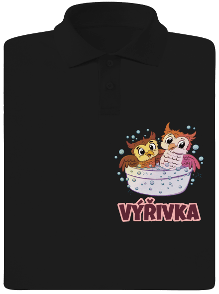 Výřivka pánska polokošeľa Black