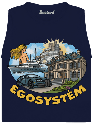 Egosystém dámske tielko voľné Navy