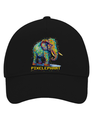 Pixelephant šiltovka baseballka Black