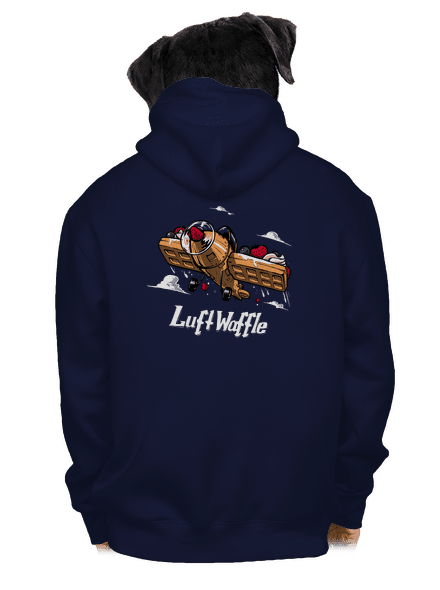 Luftwaffle pánska mikina na zips Navy