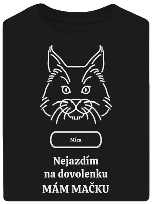 Nemôžem, mám mačku unisex tričko oversized Black