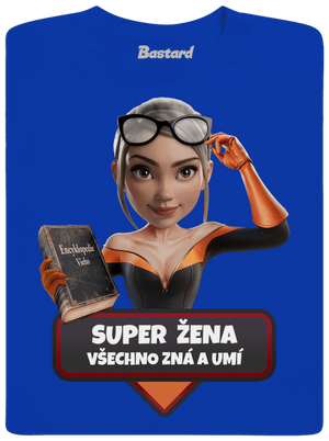 Super mama detské tričko Royal Blue