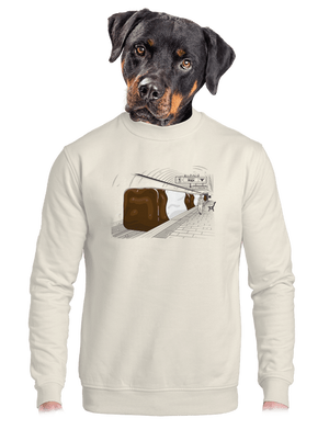 unisex mikina bez kapucne