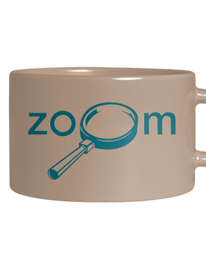 Optický zoom hrnček makronka Brown Macaron