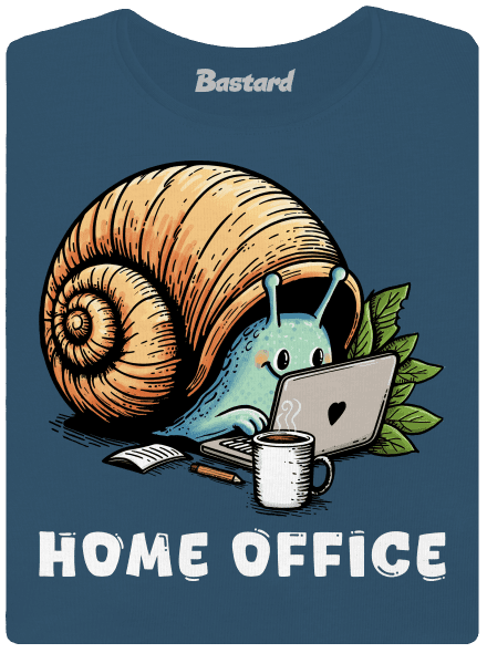 Slimákov home office dámske tričko prémium Petrol Blue