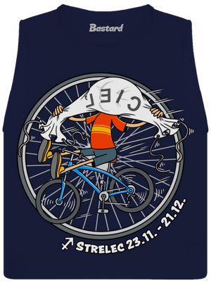 Cyklistický horoskop: Strelec dámske tielko voľné Navy