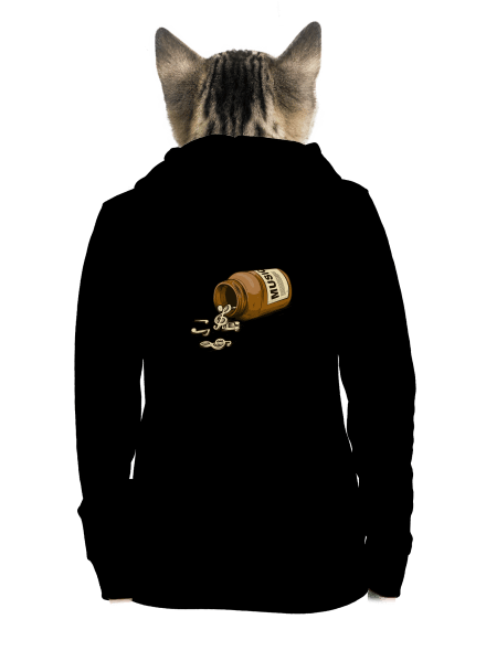 Music Pills dámska mikina na zips Black