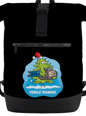 Veselé Vianoce batoh Black