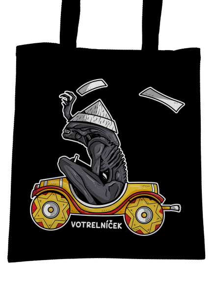 Votrelníček taška Black