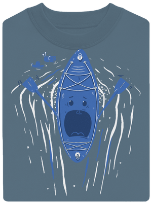 Ahhhh! unisex mikina bez kapucne Nordic Blue