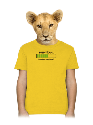 Premýšľam detské tričko Gold