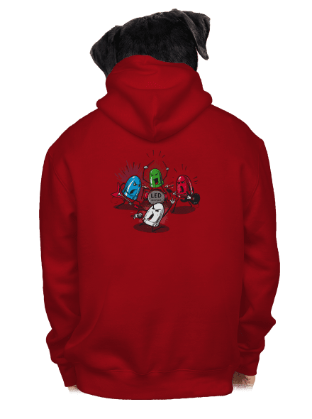 Led Zeppelin pánska mikina na zips Red