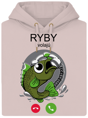 Ryby volají unisex mikina premium Rose Chalk