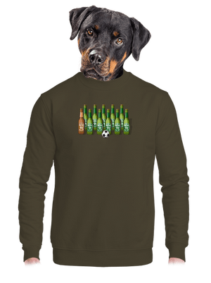 Futbalová jedenástka unisex mikina bez kapucne Urban Khaki