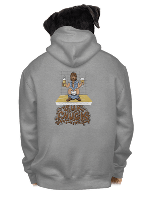 BurChuck pánska mikina na zips Light Melange