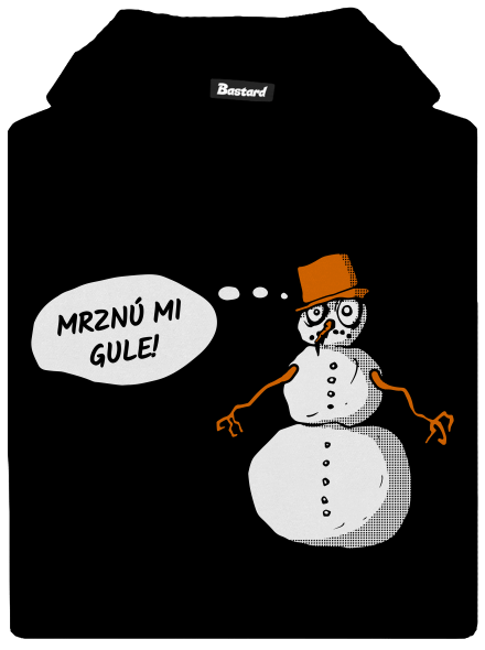 Mrznú mi gule detská mikina klokanka Black