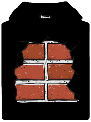 Tehly pánska mikina klokanka Black