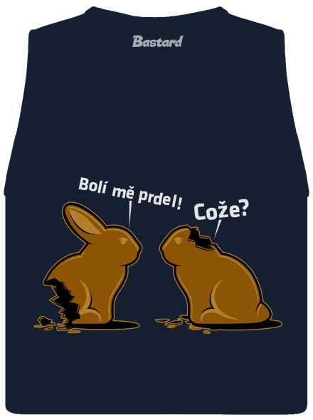 Bolí ma prdel dámske tielko voľné Navy