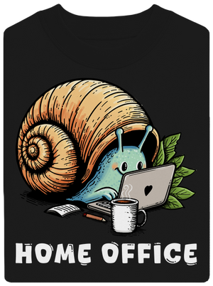 Slimákov home office unisex mikina bez kapucne Black