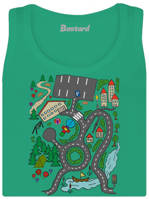 Cesta dámske tielko klasické Mint Mal