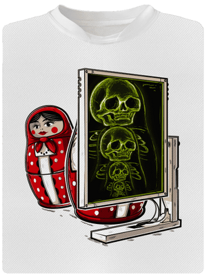 Rentgen Matriošky detské športové tričko White