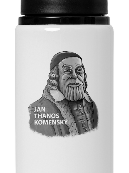 Jan Thanos Komenský flaša na vodu White