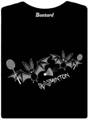 Batminton dámske tričko prémium Black