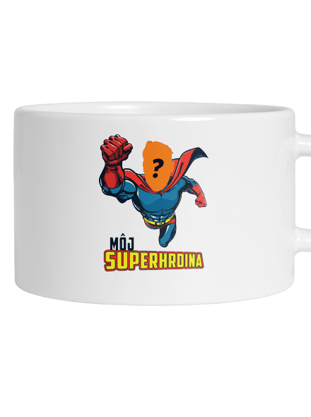 Môj superhrdina hrnček makronka White
