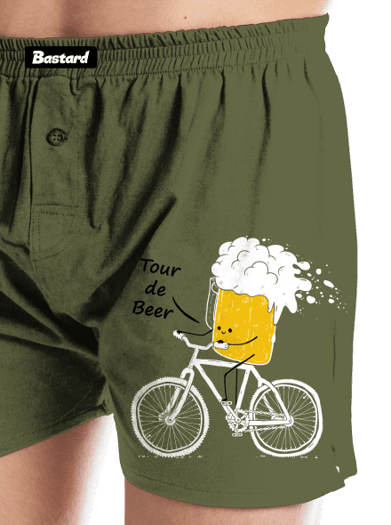 Tour de beer pánske trenky Khaki