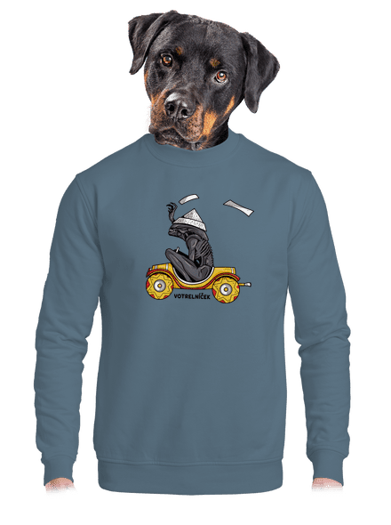 Votrelníček unisex mikina bez kapucne Nordic Blue