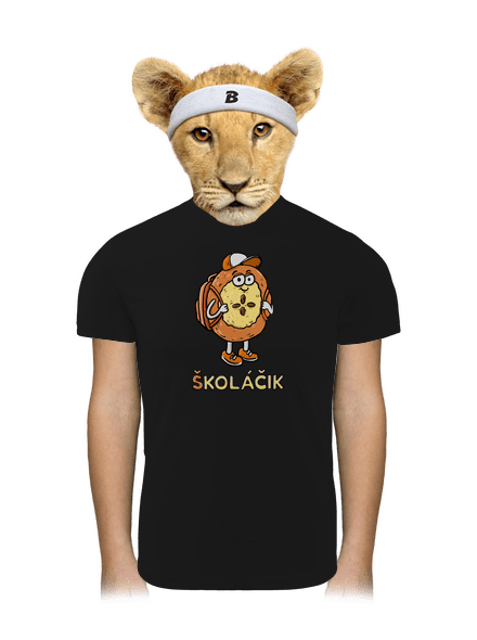 Školáčik detské športové tričko Black