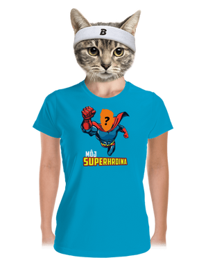 Môj superhrdina dámske športové tričko Blue Atol