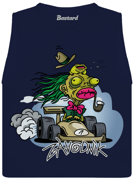 Závodník dámske tielko voľné Navy