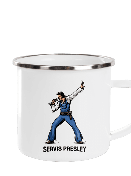 Servis Presley plecháčik White