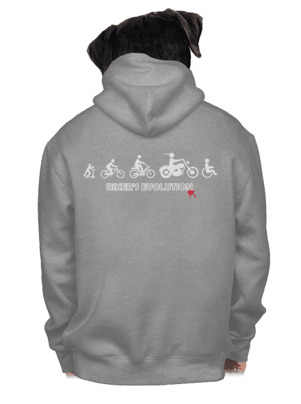 Biker’s Evolution pánska mikina na zips Light Melange