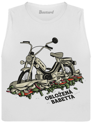 Obložená Babetta dámske tielko voľné White