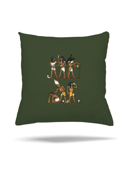 Egyptská párty vankúš Olive Green